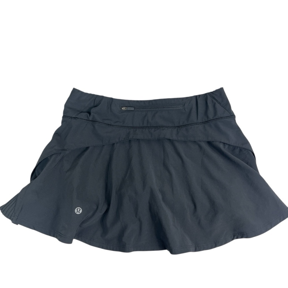 Lululemon Athletica Play Off The Pleats Skirt *13" Black (First Release) Size 4 - Picture 5 of 11